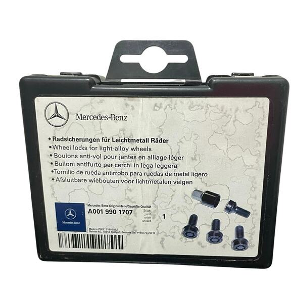 Mercedes-Benz wheel locks for light-alloy wheels versatile avoid theft - Picture 1 of 10